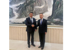 ЭЛЧИН САЙД Н.ЭНХБОЛД ХКН-ЫН ТӨВ ХОРООНЫ ГАДААД ХАРИЛЦААНЫ ГАЗРЫН ДАРГА ЛЮ ХАЙШИН-ТАЙ УУЛЗАВ