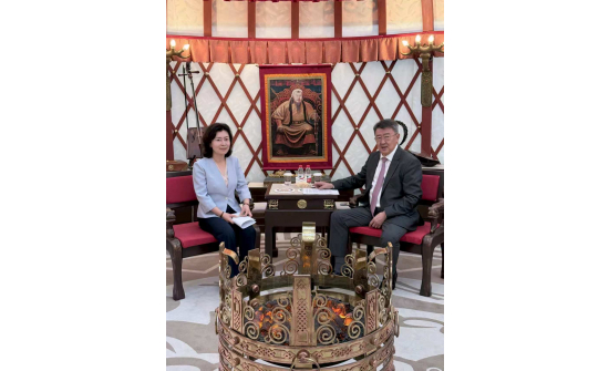 Ambassador Enkhbold Nyamaa received Ms. Xu Yanli, Director of the Foreign Affairs Office of the People’s Government of Gansu Province of the People’s Republic of China